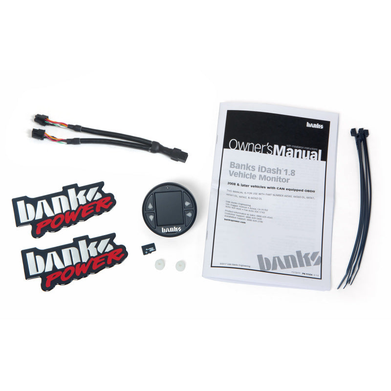 Banks Power iDash 1.8 DataMonster Universal CAN Expansion Gauge w/ Data Logging - eliteracefab.com