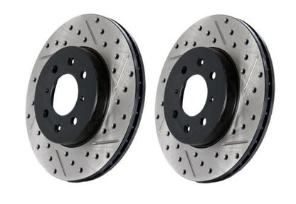 STOPTECH DRILLED SPORT BRAKE ROTOR, 128.47022L - eliteracefab.com