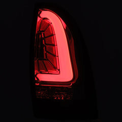 AlphaRex 05-15 Toyota Tacoma PRO-Series LED Tail Lights Red Smoke - eliteracefab.com