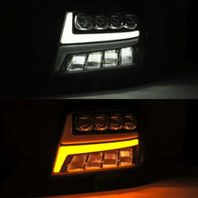 Load image into Gallery viewer, AlphaRex 07-13 Chevy Avalanche NOVA LED Proj Headlights Plank Style Gloss Black w/Activ Light/DRL - eliteracefab.com