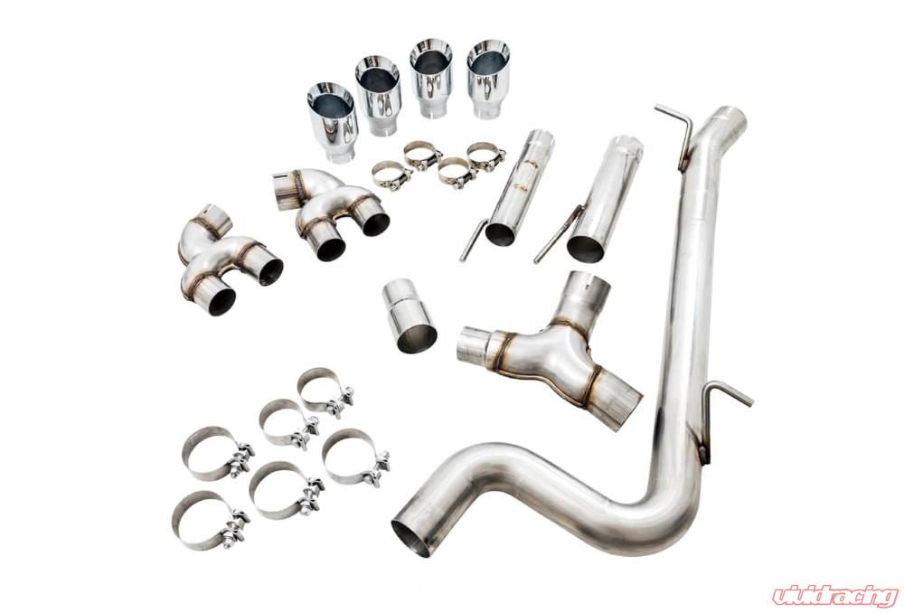 AWE Tuning MK7.5 Golf R Track Edition Exhaust w/Diamond Black Tips 102mm - eliteracefab.com