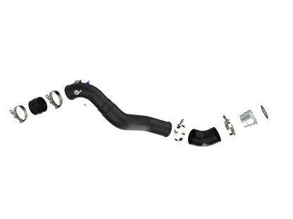 aFe 21+ Ford F-150 V6-3.5L (tt) BladeRunner 3in to 3.5in Aluminum Cold Charge Pipe Black - eliteracefab.com