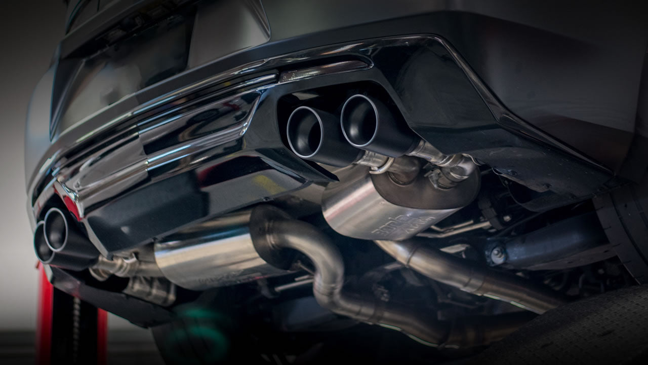 2016-2021 Chevrolet Camaro SS Axle-Back Exhaust System ATAK Part # 11925CB - eliteracefab.com