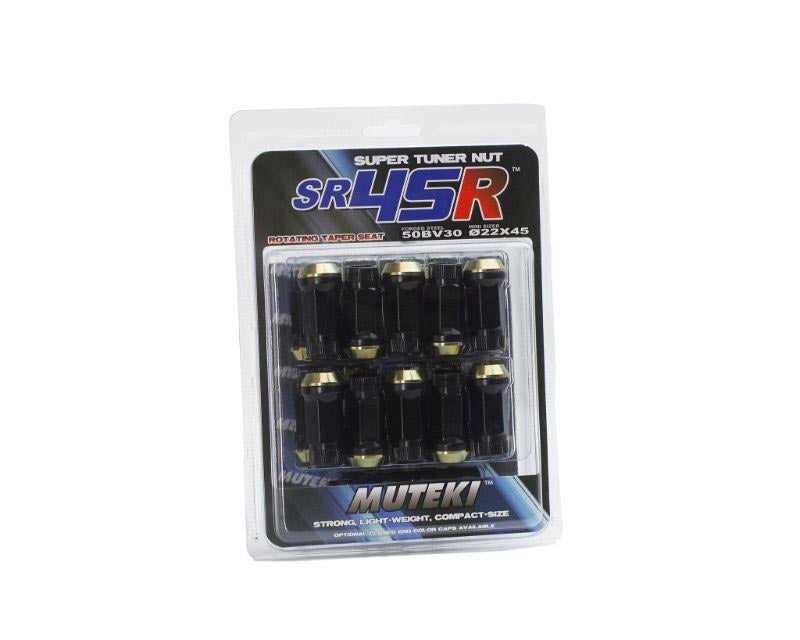 WHEEL MATE MUTEKI SR45R LUG NUT KIT 12×1.25 – BLACK - eliteracefab.com