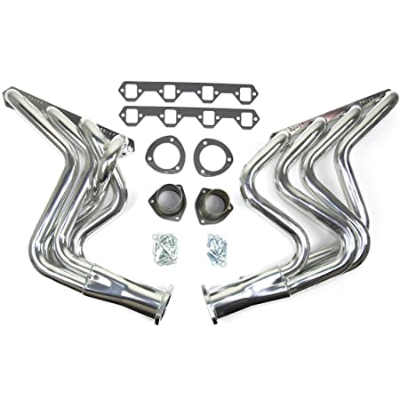 JBA 6616SJS | 65-73 FORD MUSTANG 351W SBF 1-3/4IN PRIMARY SILVER CTD LONG TUBE HEADER; 1965-1973 - eliteracefab.com