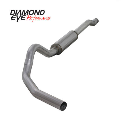 DIAMOND EYE 4" ALUMINIZED CAT BACK SINGLE 03-07 6.0L FORD POWERSTROKE K4338A - Diamond Eye Muffler Diamond Eye Performance