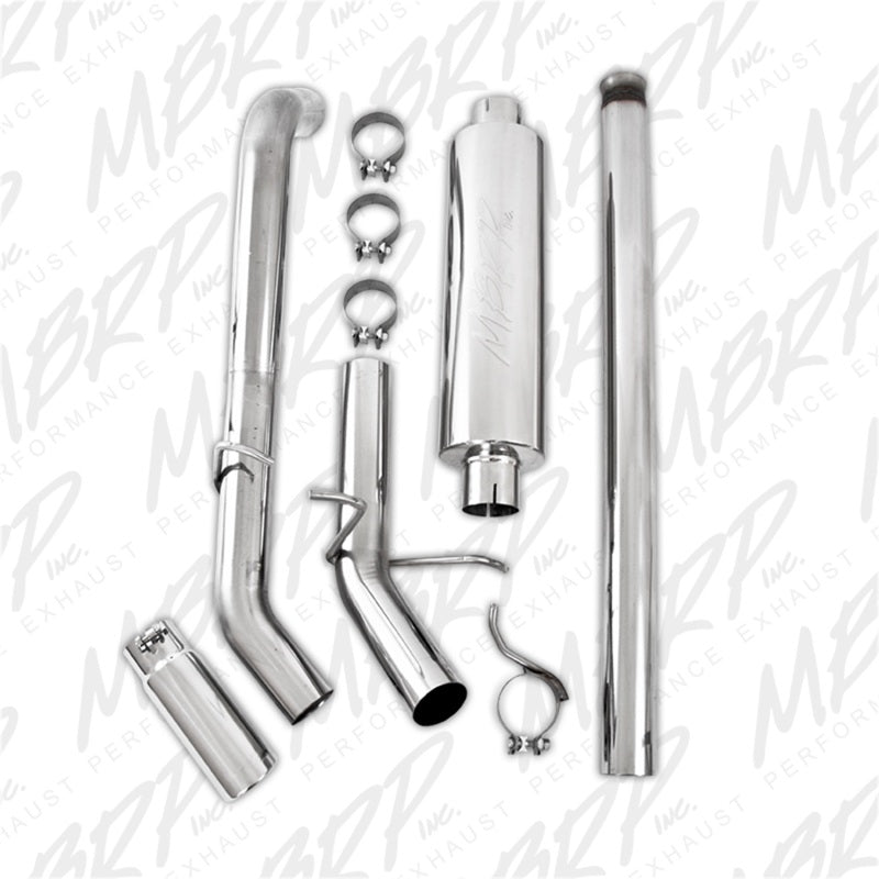 MBRP 11-13 Chevy 1500 Silverado/GMC Sierra 6.2L V8 3.5in Cat Back Single Side Exhaust T409 - eliteracefab.com