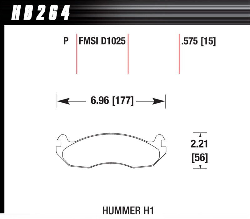 Hawk Performance Super Duty Brake Pads - HB264P.575 Hawk Performance
