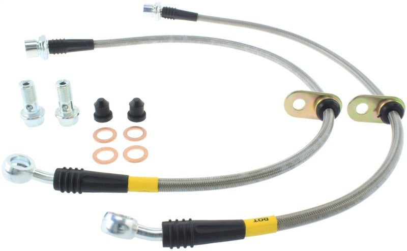 STOPTECH 97-01 TOYOTA CAMRY STAINLESS STEEL FRONT BRAKE LINES, 950.44021 - eliteracefab.com