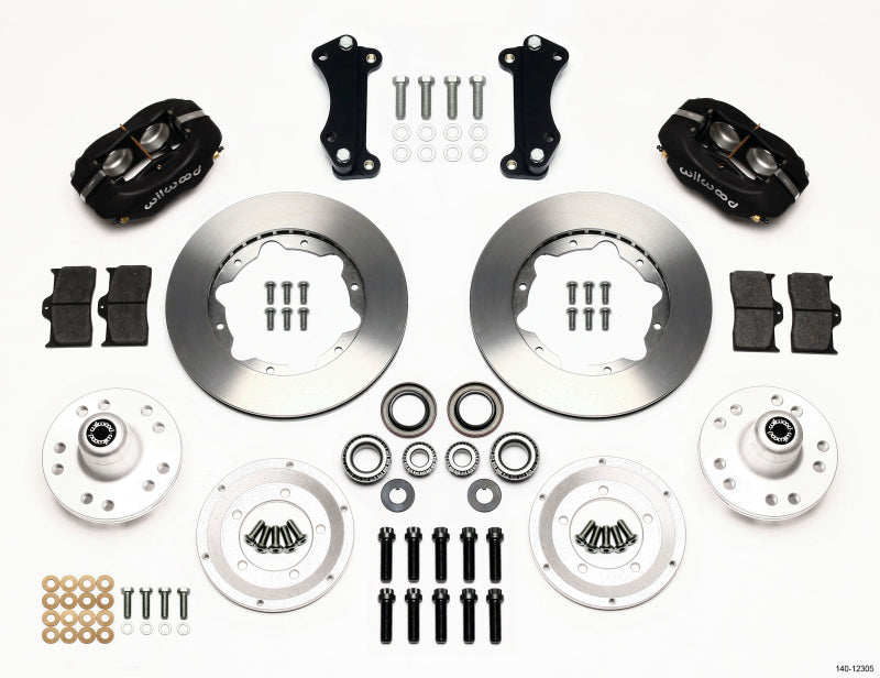 Wilwood Forged Dynalite Front Kit 11.00in Heidts Tri -5 2 inch Drop Spindle Wilwood