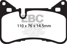 Load image into Gallery viewer, EBC 14 Mercedes-Benz C63 AMG (W204) 6.2 Redstuff Rear Brake Pads - eliteracefab.com