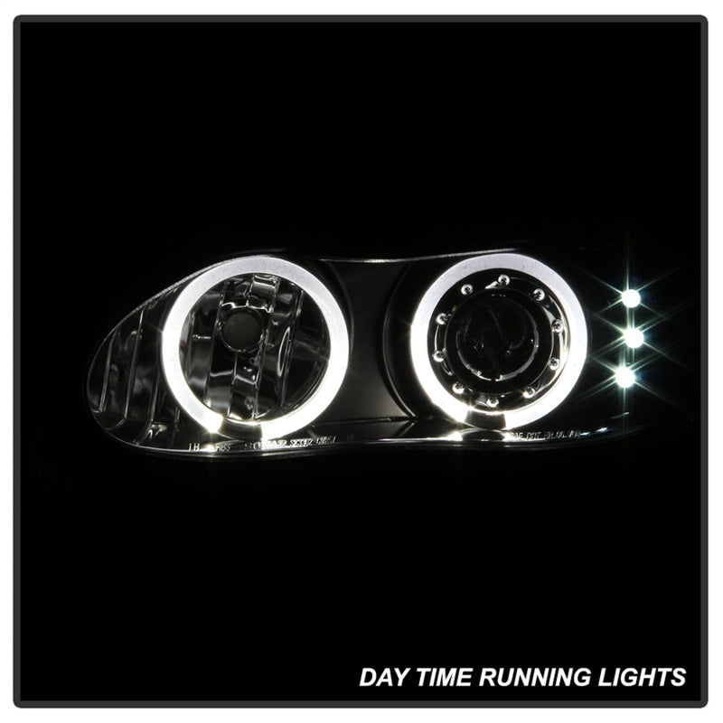 Spyder Chevy Camaro 98-02 Projector Headlights LED Halo LED Blk - Low H1 PRO-YD-CCAM98-HL-BK - eliteracefab.com