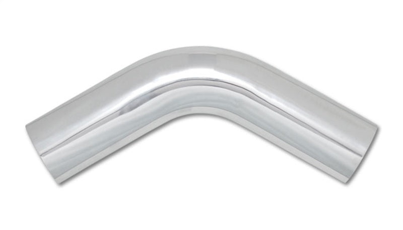 Vibrant 2.5in O.D. Universal Aluminum Tubing (60 degree Bend) - Polished - eliteracefab.com