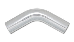 Vibrant 3in O.D. Universal Aluminum Tubing (60 degree Bend) - Polished - eliteracefab.com