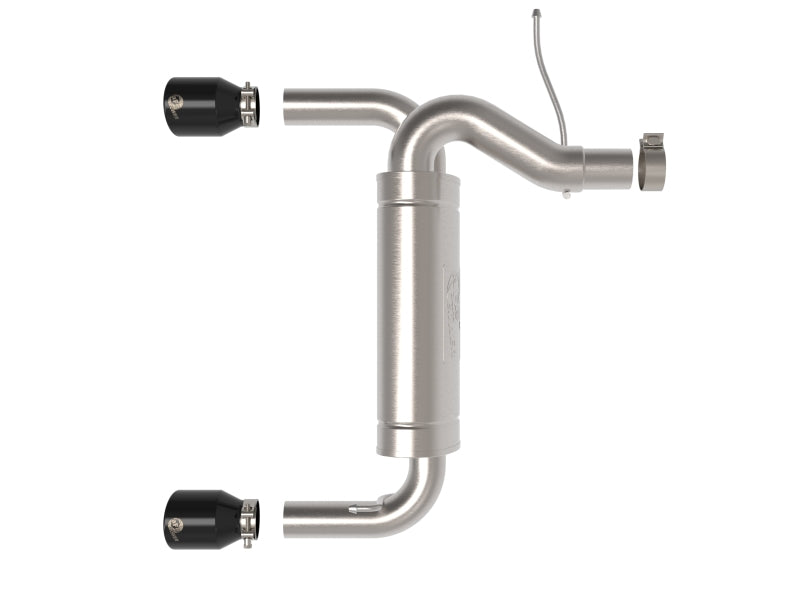 aFe Vulcan 3in 304 SS Axle-Back Exhaust 2021 Ford Bronco L4-2.3L (t)/V6-2.7L (tt) w/ Black Tips - eliteracefab.com