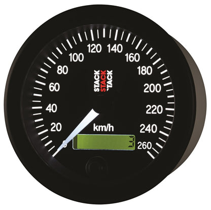 Autometer Stack 88mm 0-260 KM/H Electronic Speedometer - Black ST3802