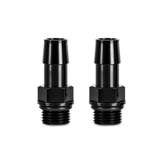 Mishimoto 16X1.5 TO 1/2in. Hose Barb Aluminum Fittings (Pack of 2) Mishimoto
