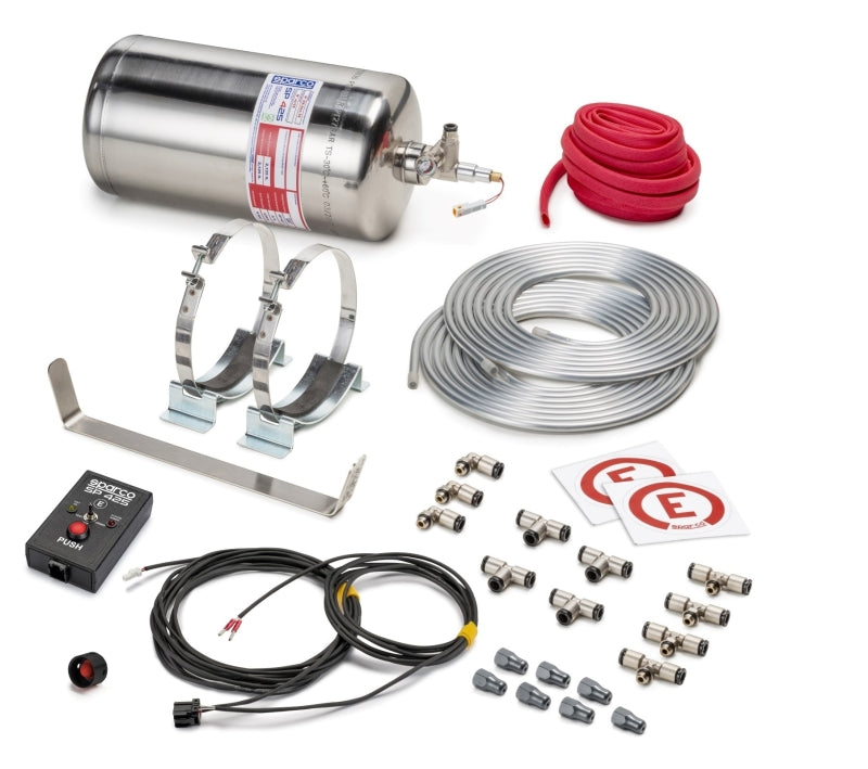 Sparco 4.25 Liter Electric Steel Extinguisher System - eliteracefab.com