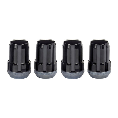 McGard SplineDrive Lug Nut (Cone Seat) M12X1.25 / 1.24in. Length (4-Pack) - Black (Req. Tool) - eliteracefab.com