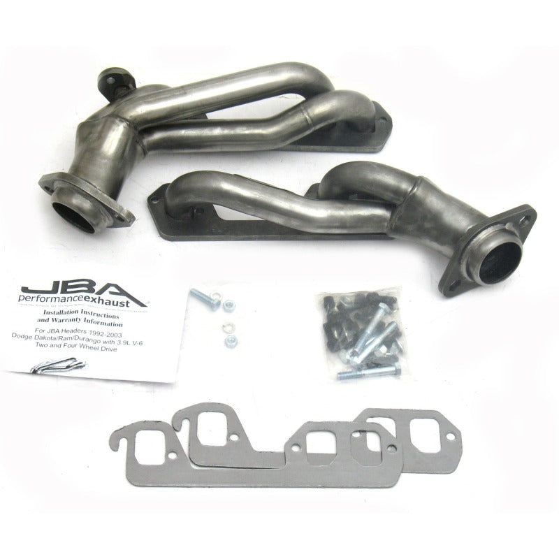 JBA 92-95 Dodge Truck 3.9L V6 1-1/2in Primary Raw 409SS Cat4Ward Header JBA