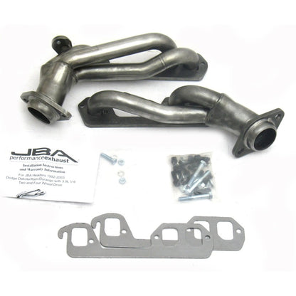 JBA 92-95 Dodge Truck 3.9L V6 1-1/2in Primary Raw 409SS Cat4Ward Header JBA