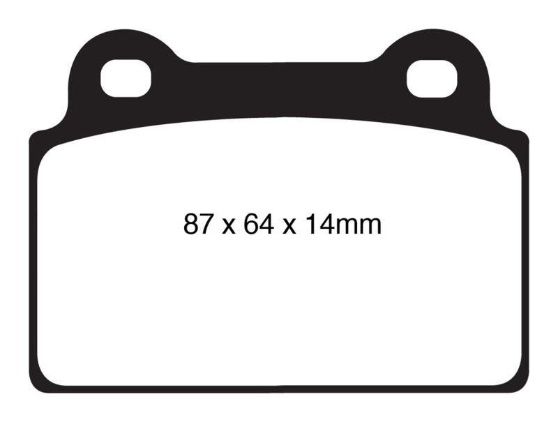 EBC 08-16 Mitsubishi Lancer Evo 10 2.0 Turbo (1 piece rotor) Bluestuff Rear Brake Pads - eliteracefab.com