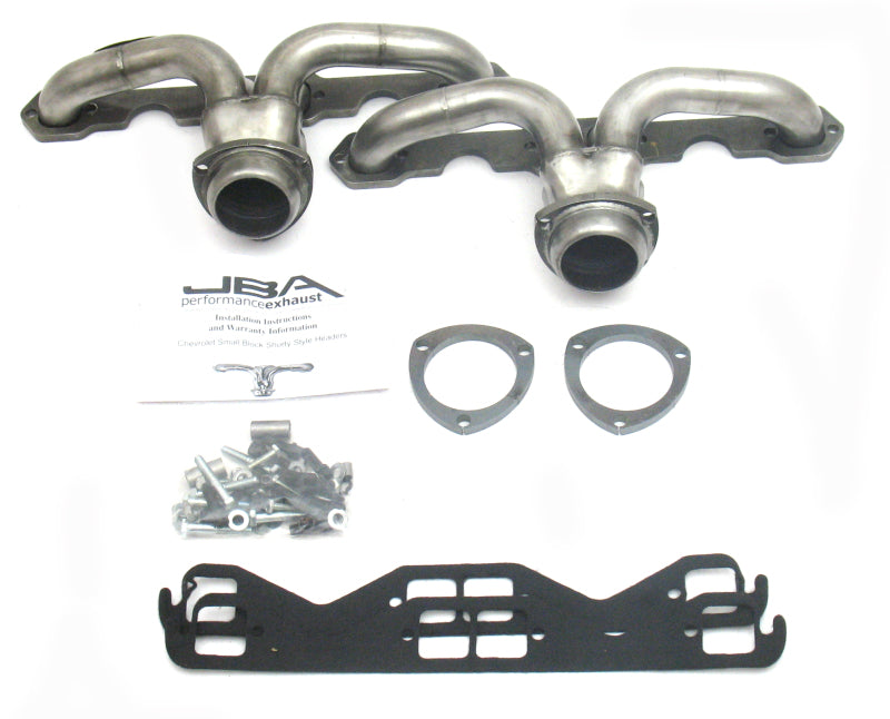 JBA 57-74 Chevrolet Corvette 265-400 SBC 1-5/8in Primary Raw 409 Tight Tuck Header JBA