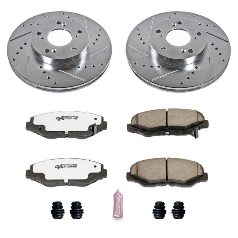 Power Stop 14-15 Acura ILX Front Z26 Street Warrior Brake Kit - eliteracefab.com