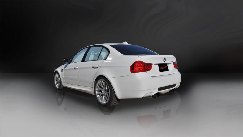 Corsa 08-12 BMW M3 E90 Black Sport Cat-Back Exhaust - eliteracefab.com