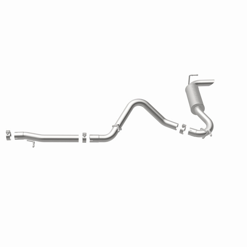 MagnaFlow 12-14 Jeep Wrangler 3.6L Single Straight Rear P/S Exit Stainless C/b Perf Exhaust-Comp Magnaflow