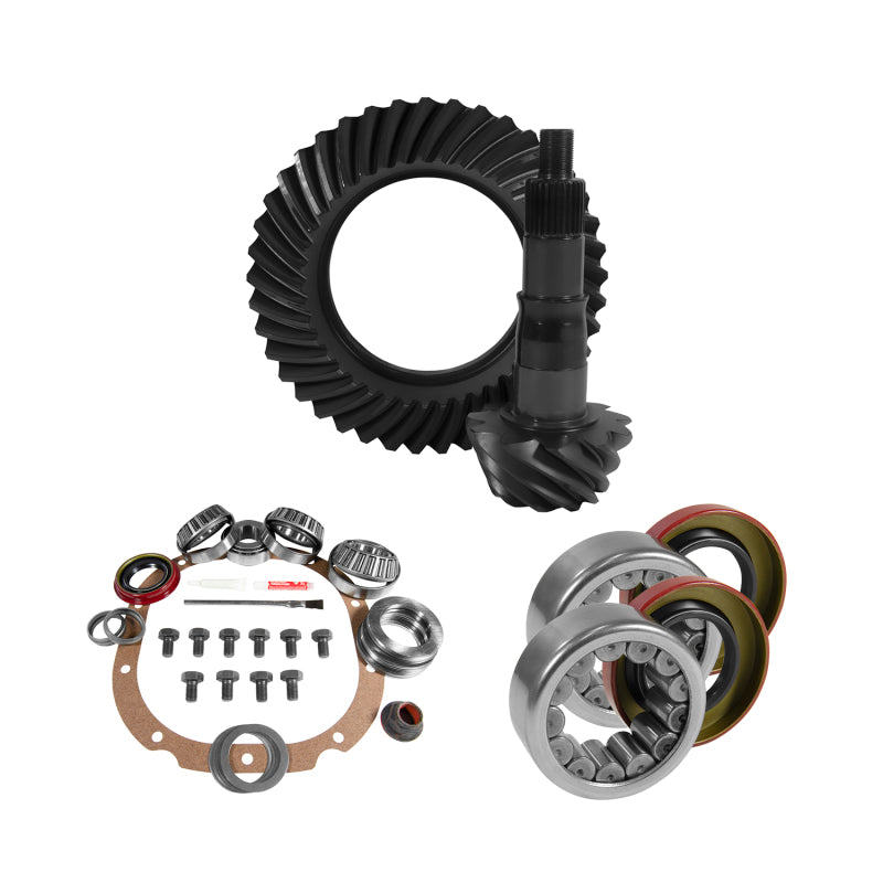 Yukon 8.8in Ford 3.55 Rear Ring & Pinion Install Kit 2.99in OD Axle Bearings and Seals