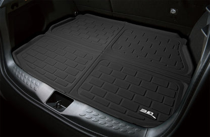 3D Maxpider 21-24 Jeep Wrangler Unlimited 4Xe (Jl) W/ Optional Sub Kagu Black Foldable Cargo 3D MAXpider