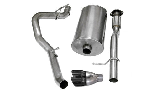 Corsa 07-08 Chevrolet Avalanche 6.0L V8 3in Cat-Back Single Side w Twin 4in Black Pro-Series Tips CORSA Performance