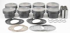 Mahle MS Piston Set Ford 285ci 3.581in Bore 3.543stk 5.933in Rod .866 Pin -16cc 9.5 CR Set of 8