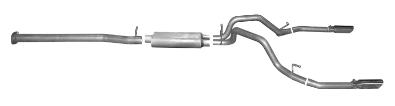 Gibson 14-18 Chevrolet Silverado 1500 LTZ 6.2L 3.5in/2.25in Cat-Back Dual Split Exhaust - Stainless Gibson