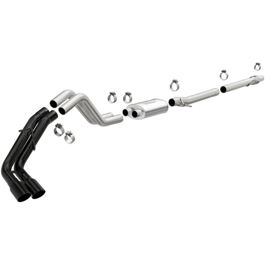 MagnaFlow CatBack 2019 Ford Ranger 2.3L 3in Black Exhaust Tips Magnaflow