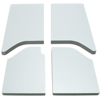 DEI 11-18 Jeep Wrangler JK 2-Door Boom Mat Headliner - 4 Piece - White DEI