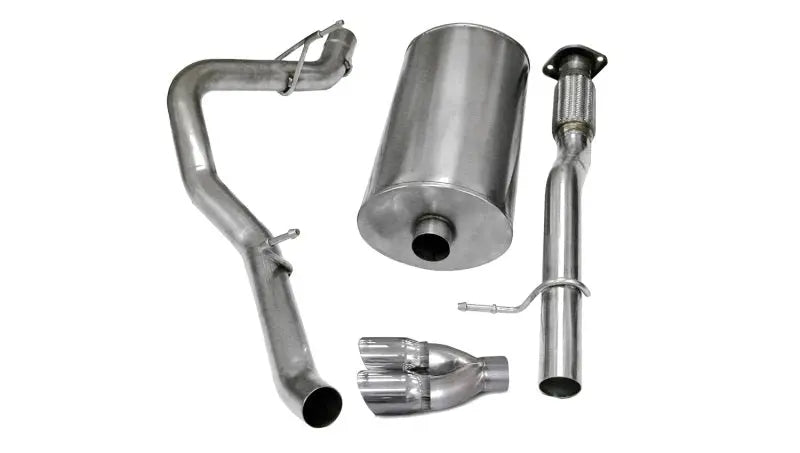 Corsa 07-08 Chevrolet Suburban 1500 5.3L V8 Polished Sport Cat-Back Exhaust - eliteracefab.com