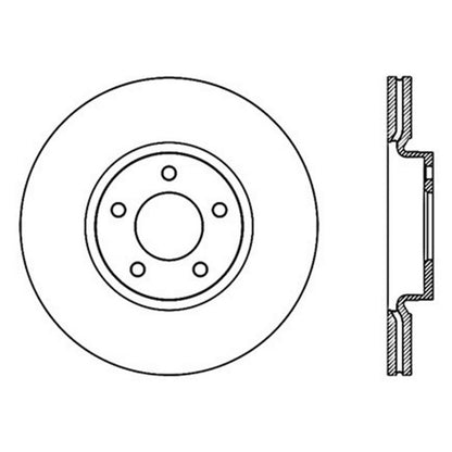 StopTech Power Slot 07-09 Mazdaspeed3 Slotted Left Front Rotor - eliteracefab.com