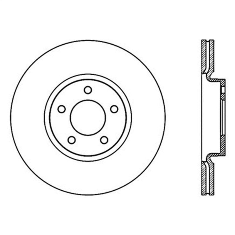 StopTech Power Slot 07-09 Mazdaspeed3 Slotted Left Front Rotor - eliteracefab.com