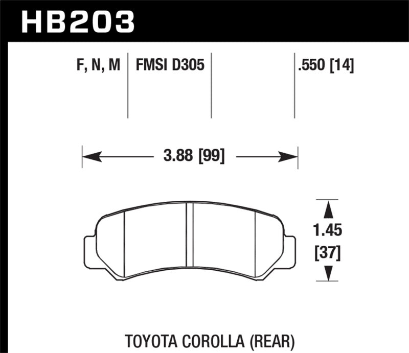 Hawk HP+ Street Brake Pads - eliteracefab.com