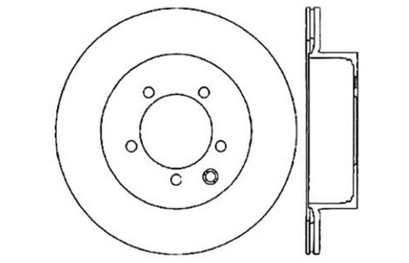 STOPTECH 03-05 350Z / 03-04 G35 / 03-05 G35X SPORTSTOP SLOTTED & DRILLED REAR LEFT ROTOR, 127.42077L - eliteracefab.com