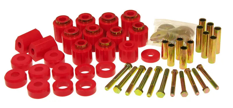 Prothane 87-96 Jeep YJ 1in Lift Body Mount Kit - Red - eliteracefab.com