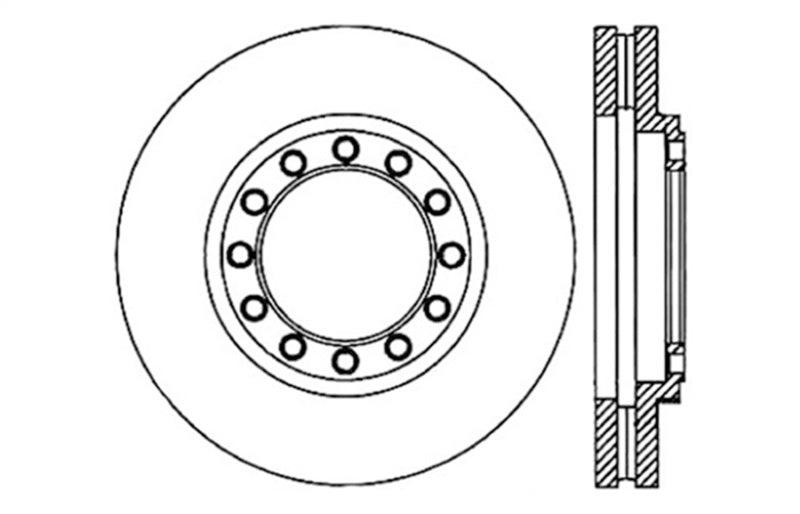 StopTech Slotted & Drilled Sport Brake Rotor Stoptech