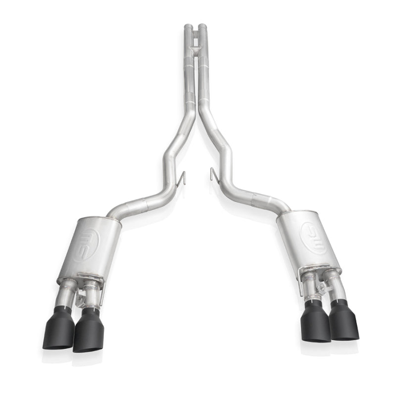 Stainless Works 2020 Ford GT500 Legend Catback H-Pipe Exhaust Factory Connect - Black Tips Stainless Works