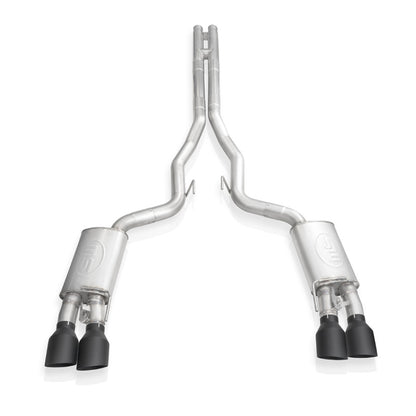 Stainless Works 2020 Ford GT500 Legend Catback H-Pipe Exhaust Factory Connect - Black Tips Stainless Works