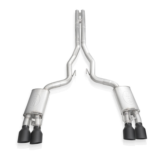 Stainless Works 2020 Ford GT500 Legend Catback H-Pipe Exhaust Factory Connect - Black Tips Stainless Works