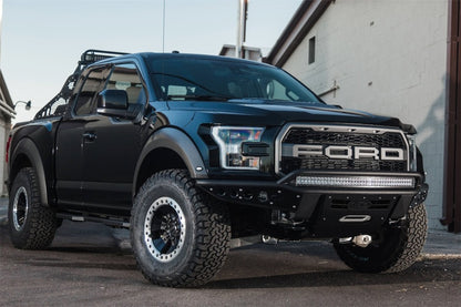 Addictive Desert Designs 17-18 Ford F-150 Raptor Stealth R Front Bumper w/ Winch Mount Addictive Desert Designs