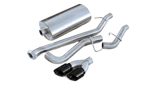 Corsa 02-06 Chevrolet Tahoe 5.3L V8 3in Cat-Back Single Side w Twin 4in Black Pro-Series Tips CORSA Performance