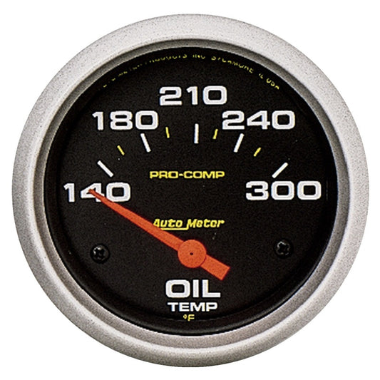 Autometer Pro-Comp 2-5/8in 140-300 Deg Oil Temperature Gauge 5447